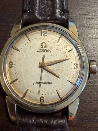 Men’s Vintage 1956 OMEGA SEAMASTER Gold Cap Wristwatch 2846 Cal.500