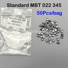 Standard MBT 022 Slot Hooks 345  Orthodontic Brackets Braces 50pc/bag Metal Bulk