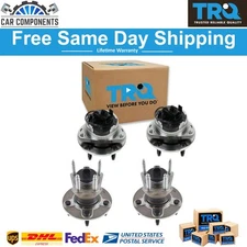 New Front & Rear Wheel Hub & Bearing Set of 4 For 2004-2012 Chevy Pontiac Saturn