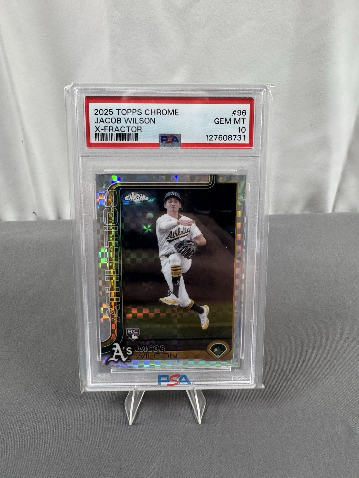 2025 Topps Chrome - Jacob Wilson #96 X-Fractor (RC) Gem Mint PSA 10