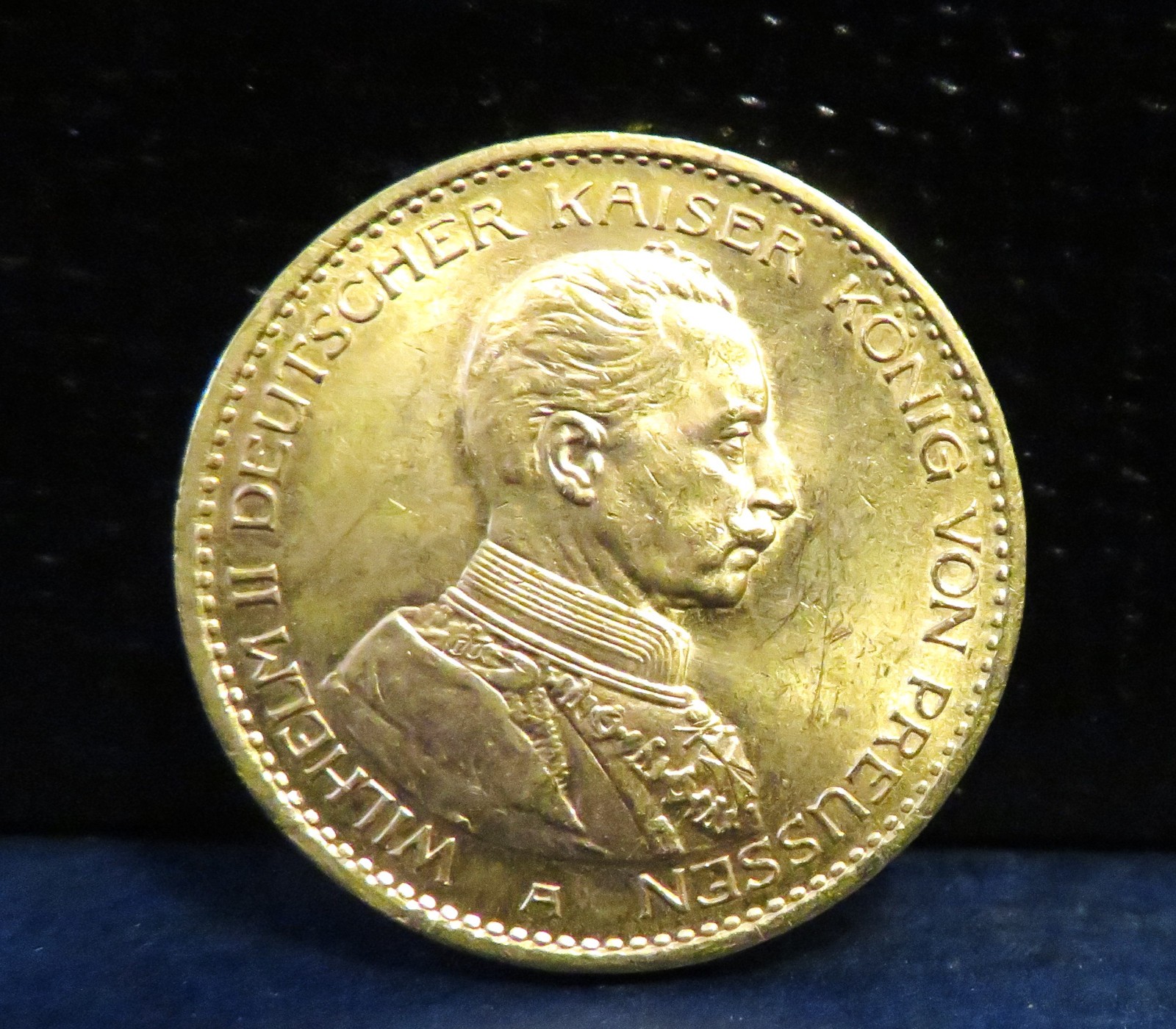 1914 A  German States  20 Mark Gold Coin - 0.2305 AGW UNC/MS