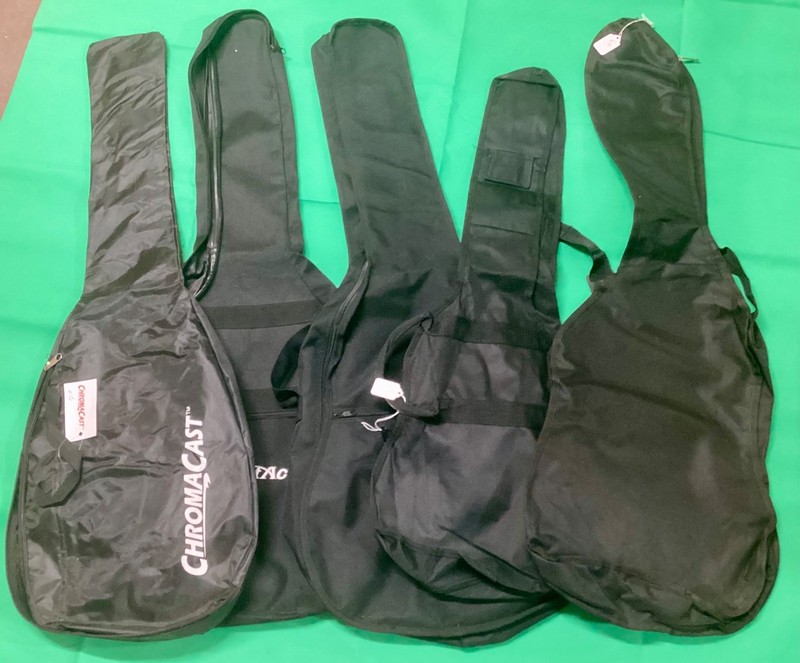 Lot of 5 electric guitar gig bags