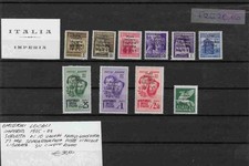 REGNO EMISSIONI LOCALI Francobolli 1945-05 "IMPERIA" 10 valori soprastampati,...