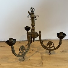 Vintage Bronze 3-arm Chandelier Ceiling Light