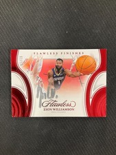 2024-25 Panini Flawless Zion Williamson Flawless Finishes Auto 01/15 No Reserve