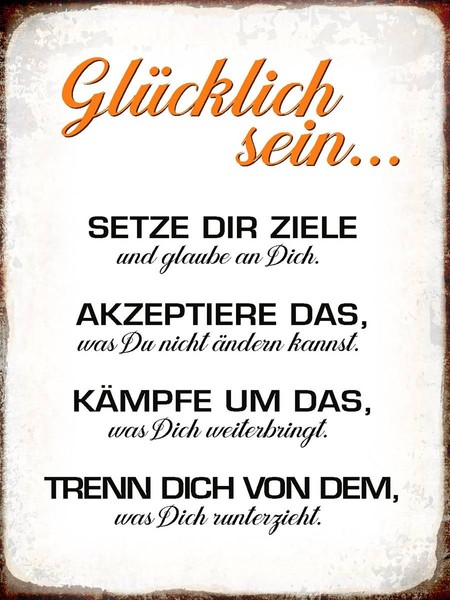 Holzschild 40X30 Cm GlüCklich Sein Glaube An Dich Deko Geschenk Holz Schild-image