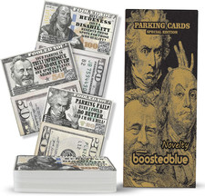 Prank Parking Presidential Trio - Bad Parking Prank Cards Trio Look like Money