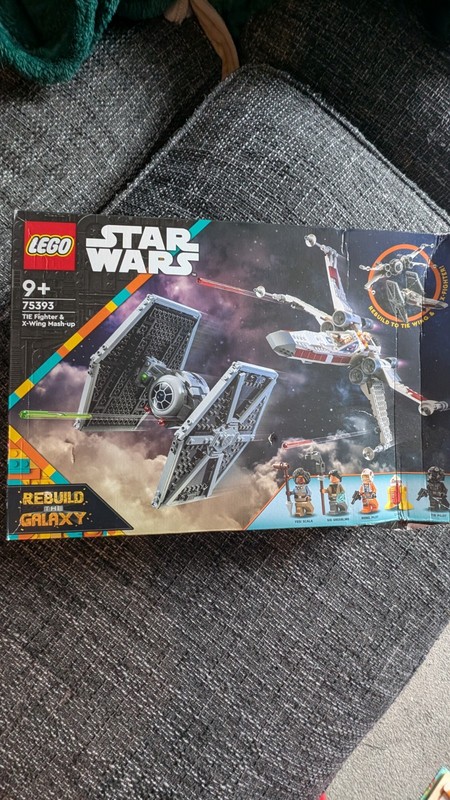LEGO Star Wars 75393 Rebuild the Galaxy Disney+ Tie Fighter X-Wing Mash-Up Set