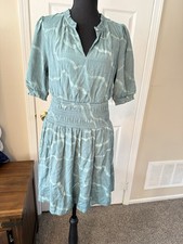 Nine West Women’s Medium Green Short Sleeve Dress BNWT
