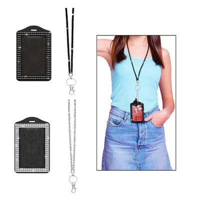 ID -Kartenhalter Lanyard Holder mit Lanyard für Reise -Haushaltssportkarten