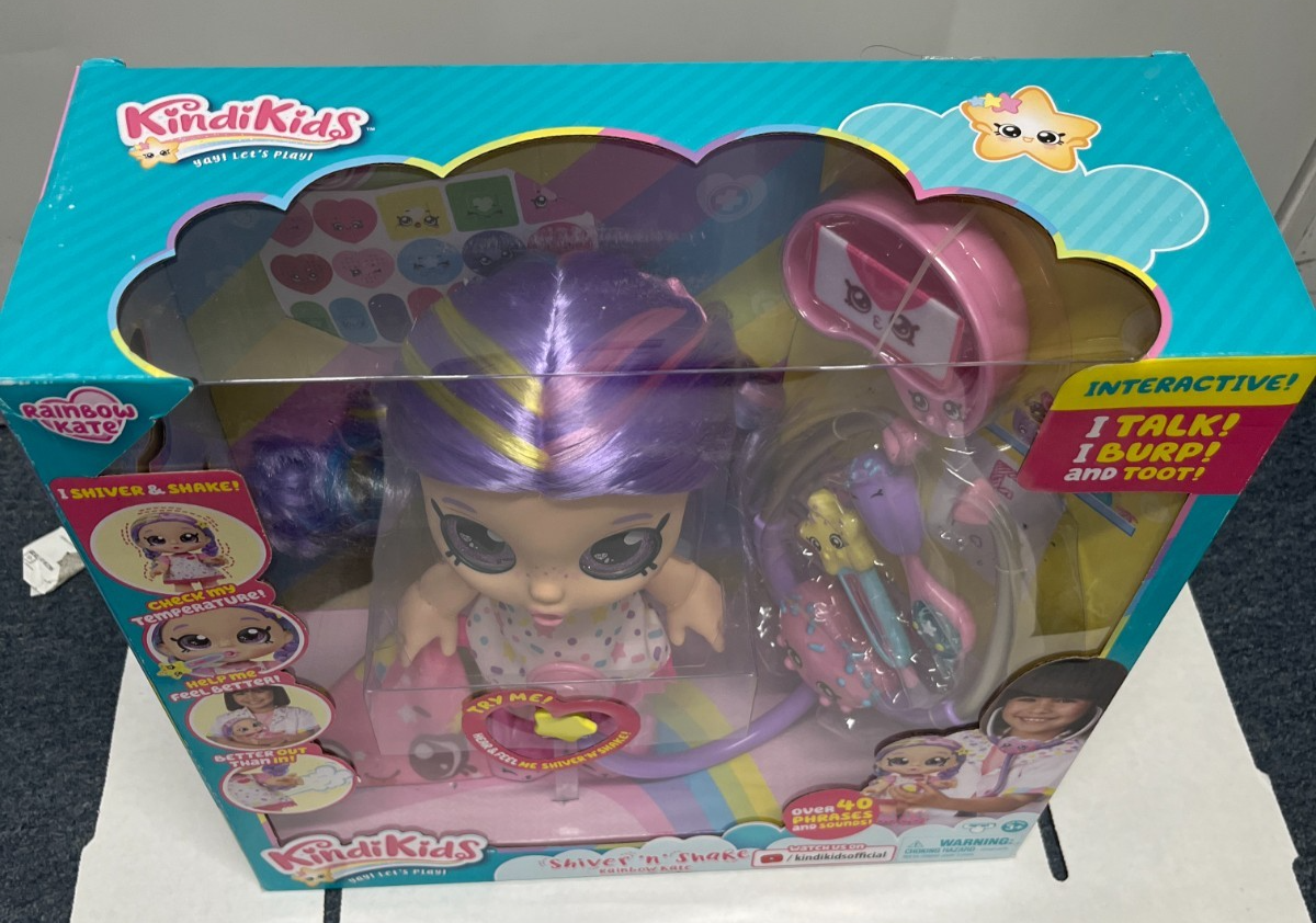 Kindi Kids Shiver N Shake Rainbow Kate - Pre-School Play Doll - 40