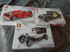 Sembo Oldtimer 3er Set OVP , Bauanleitung Usw