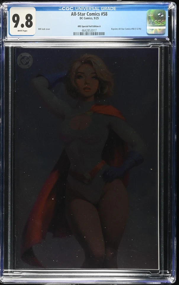 All Star Comics #58 Will Jack Foil SDCC Variant CGC 9.8 - Facsimile LTD 400 - Image 2 of 4