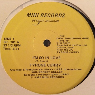 Tyrone Curry - I'm So In Love / Joy Ride, 12'', (Vinyl)