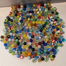 Vintage Marbles Lot Over 200 Marbles Cat Eye Butterfly Agate Glass Standard Size