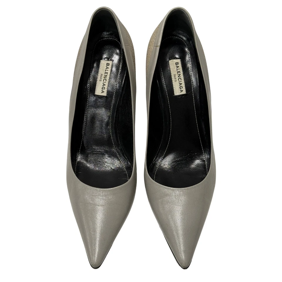 $1000 Balenciaga Bombas Gris Claro Talla 9.5 / 39.5 Foto 3 de 4