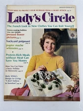 Lady’s Circle Vintage Magazine August 1973 Betty White Fashion Health Food Craft