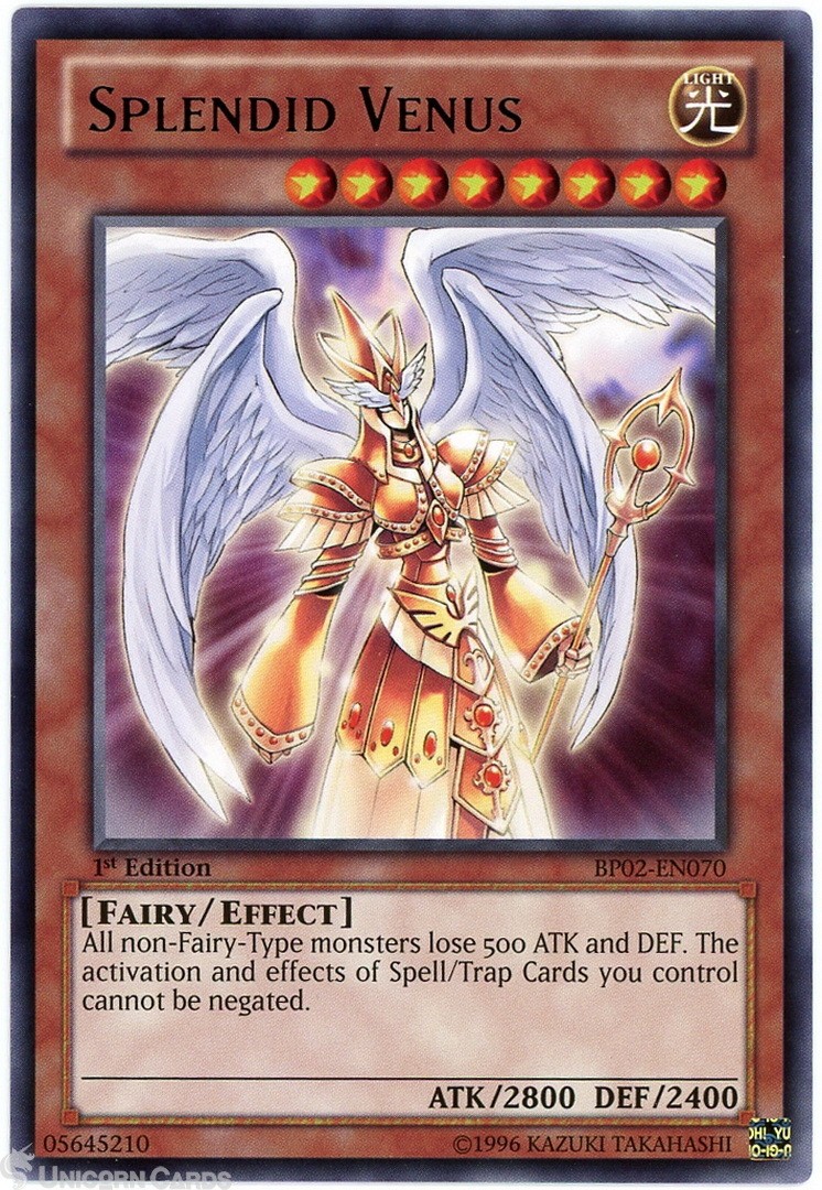 BP02-EN070 Splendid Venus : Mosaic Rare 1st Edition Mint YuGiOh Card