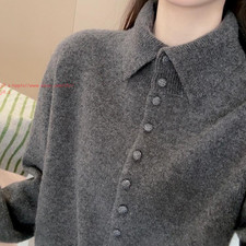 New Winter Women's Knitted Sweaters Cardigan Casual Button Coats Warm Jackets