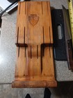 Vintage Flint Stainless Vanadium 6 Knife Set With Wall Mount Wood Block — photo 1