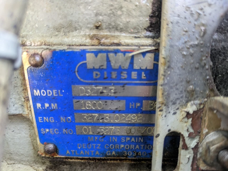 Remolque Dixie Power Systems 3500 1988 grupo electrógeno 15KW remolcable Deutz diésel Foto 4 de 4