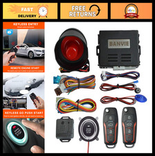 Keyless Entry Security Alarm System, Remote Engine Start, Push to Start Kit