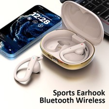 Semi-Open Headphone Bluetooth 5.4 Earphone Earbud Earhook Mic LED Jogging Yoga