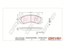 Plaquette de frein Mitsubishi 3000