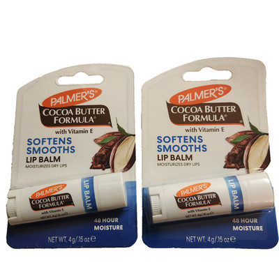 Palmer's Cocoa Butter Formula Lip balm with Vitamin E 48 Hour Moisture Pack of 2