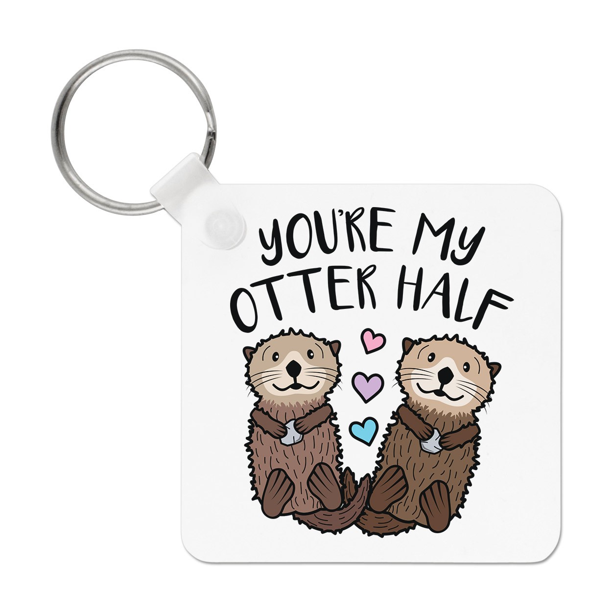 You're My Otter Half Keyring Key Chain Funny Valentines Day Girlfriend Wife