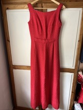 Vintage Herald Red Dress Bust 15 Inches Waist14 Inches Length 55 Inches