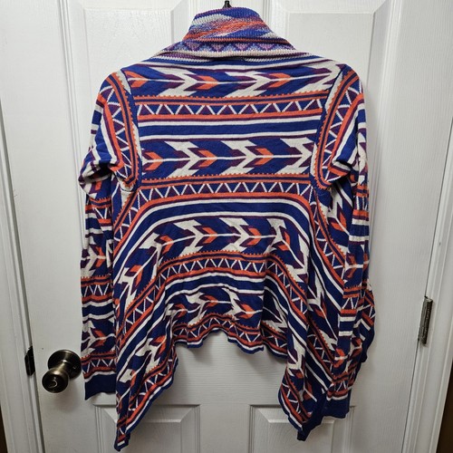 GIRLS FOREVER 21 MULTICOLORED LONG-SLEEVE CARDIGAN SIZE LARGE - Picture 5 of 13