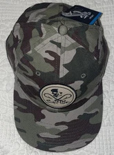 NWT Salt Life Green Camouflage Camo Fishing Cap Baseball Hat One Size