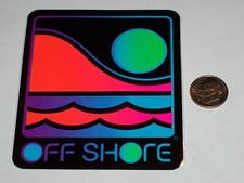 VTG OFF SHORE OFFSHORE SURF SURFING SURFBOARD SURFBOARDING BEACH STICKER DECAL !