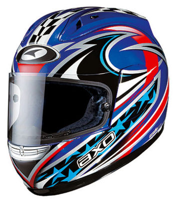 CASCO INTEGRALE AXO IN FIBRA MOD. RR9 BLU MIS. XS MS001862BGXS | eBay