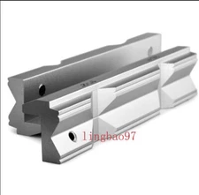 1X CNC Milling Steel Vise Hard Jaw Fixture V-Type Jaw Aluminum Alloy 4" or 6"