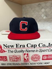 1978 MLB Issued Cleveland Indians / Guardians Size 7 New Era All Wool Hat - NOS