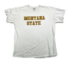 Gildan Montana State Men's Cream Short Sleeve Cotton T-Shirt Size L