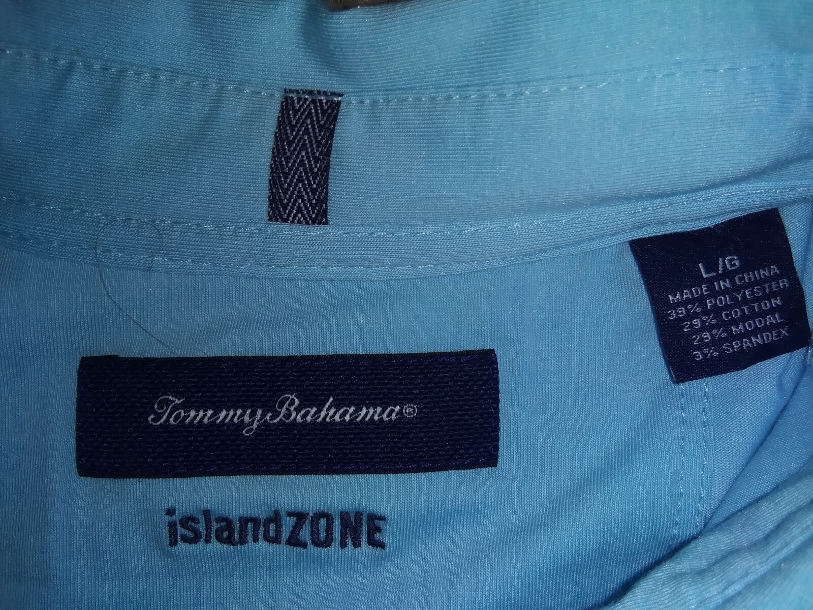 Tommy Bahama Island Zone Brand Men's Swordfish Logo Light Blue Golf