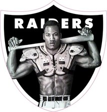 Jackson Raiders Inspired Full Size Football Helmet Decals
