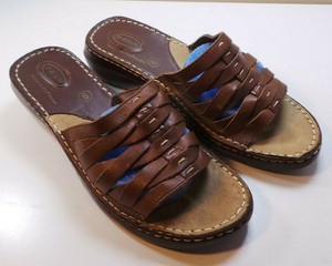 Women's Dr. Scholl's Double Air Pillo Leather Sandals Mules Shoes Slip On Size 9 | eBay