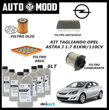 KIT TAGLIANDO OPEL ASTRA J 1.7 CDTI 81KW 110CV DAL 10/10 6LT OLIO ORIG GM 5W30