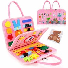 Toddler Busy Board Intelligence Learning Toys Sensory Montessori Book Kids Game