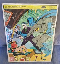 BATMAN FRAME TRAY PUZZLE, JOKER, WHITMAN, NATIONAL PERIODICAL PUBLICATIONS, 1966