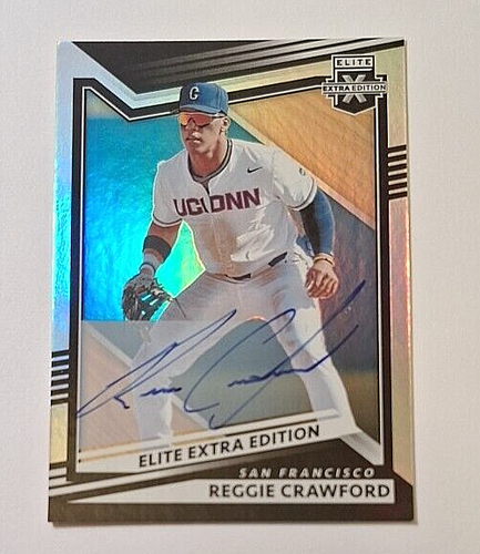 Carte à Collectionner Reggie Crawford 2024 Panini Prizm - Étoiles & Rayures - Autographe Sur Étiquette