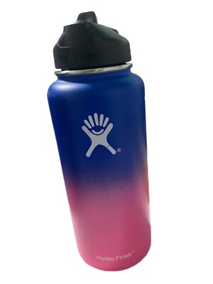 32oz Hydro Flask Water Bottle Stainless Steel W/Straw Lid