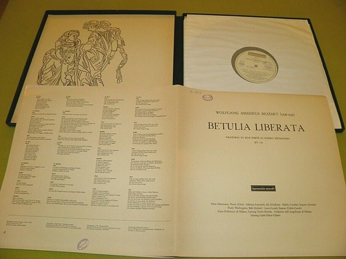 Mozart - Betulia Liberata / Cundari / Londi / Harmonia Mundi 3xLP STEREO Box - Picture 2 of 3