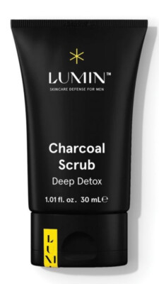 Lumin Charcoal Scrub Deep Detox Face Cleanser for Men Pre Shave  30 ml Neu OVP