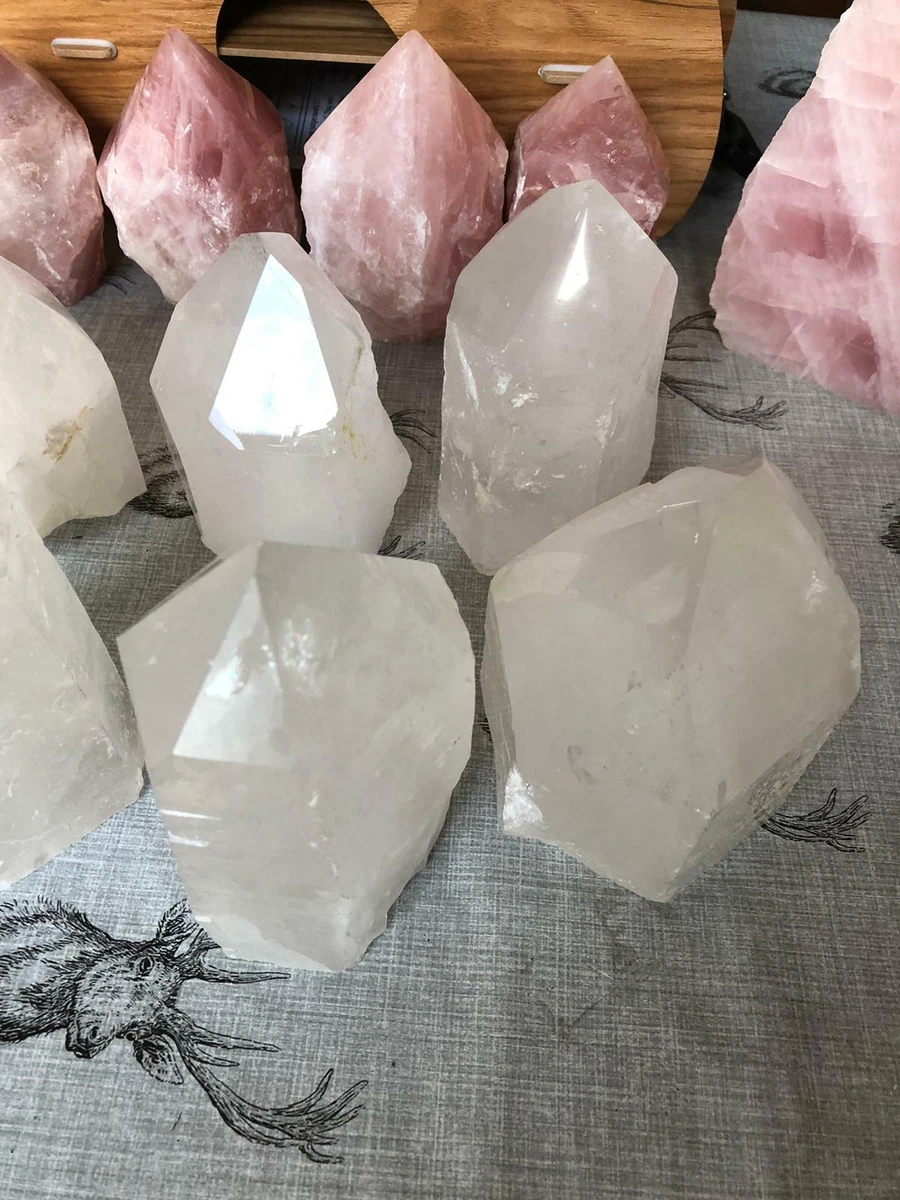 White crystal shop quartz