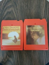 2 VINTAGE NEIL DIAMOND 8 TRACK TAPES-IN LIKE NEW CONDITION 